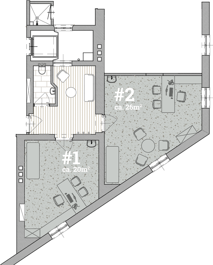 ONE Praxisräume in Linz mieten - Plan